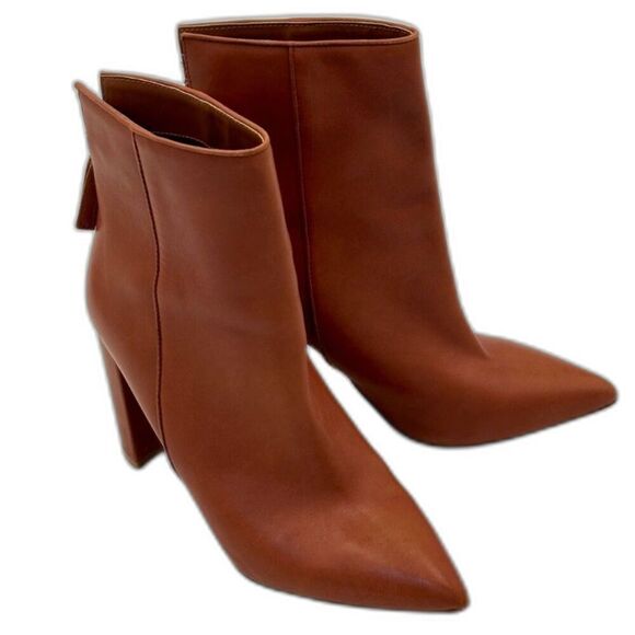 Steve Madden Shoes - Steve Madden Trista Cognac Leather Boots – Size 11